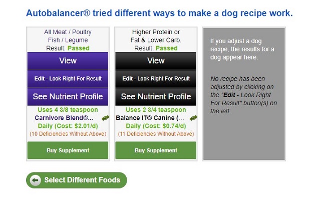 Balance IT Recipes for Healthy Homemade Pet Food